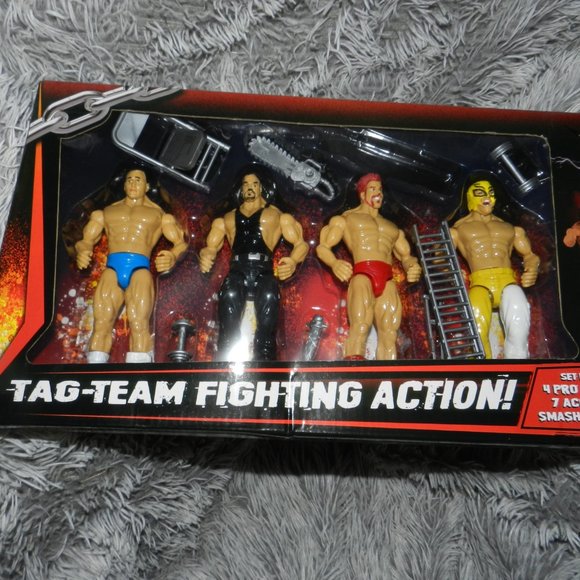 Smash and Slam Wrestlers + Arena 12Pc Tag team Playset Sealed 🆕NWT⌚SHIPS FAST💥 - Picture 1 of 16